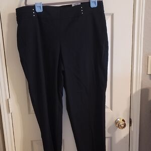 JM Collection Women's Elegant Black Pants